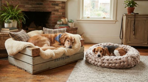 10 idées de couchages DIY pour chiens