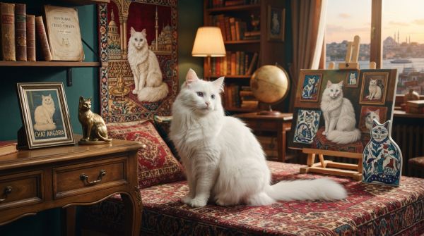 Le chat angora dans la culture populaire
